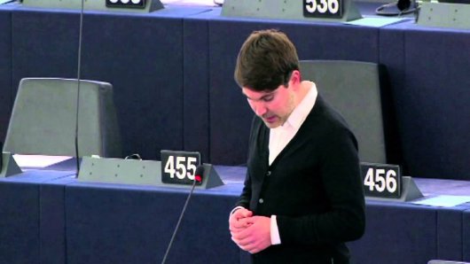 Fabio De Masi, Europaabgeordneter für die Partei DIE LINKE, spricht im Europaparlament über Bankenstresstests und die Bankenabgabe.